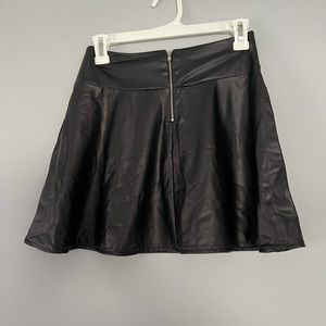 Faux leather skirt